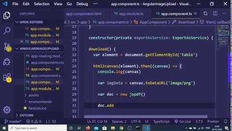 Angular 9 HTML to PDF Using jsPDF and HTML2Canvas Library 2020