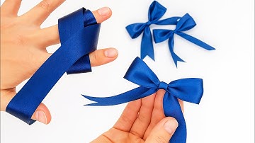 You Won’t Believe How Easy This Ribbon Bow Is! | No Tools, Just Fingers