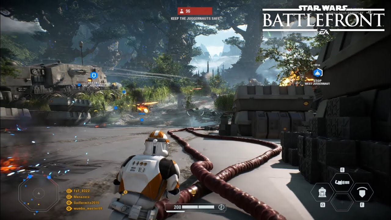 Star Wars Battlefront 2: Galactic Assault Gameplay | Kashyyyk - YouTube