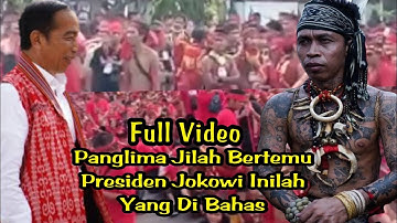 Panglima Jilah Ribuan Pasukan Merah Dayak Sambut Jokowi Di Rumah Radakng