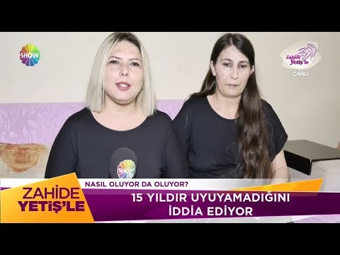 15 yıldır uyuyamıyor!