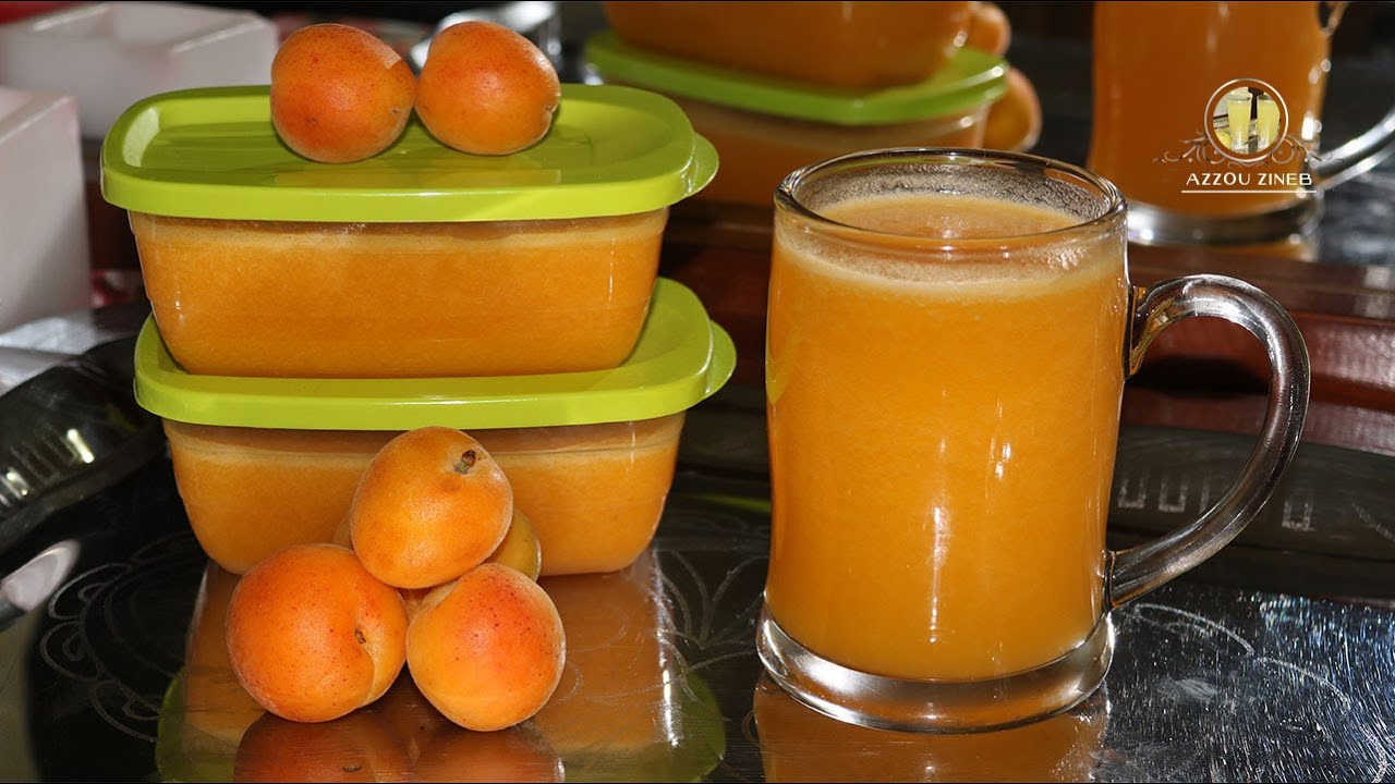 عصير و مركز المشمش 🍑  ألذ و أحسن من المعلبات و بكمية  وفيرة للتخزين  jus et concentré  d abricot