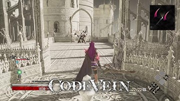Argent Wolf Berserk Boss Fight | Cathedral of the Sacred Blood | Code Vein 🈹 11