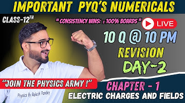 Most Important Questions | Class 12 Physics Chapter 1 | Electric Charges & Fields | Board 2026