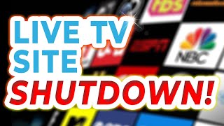 Popular FREE Live TV Website Shut Down! image