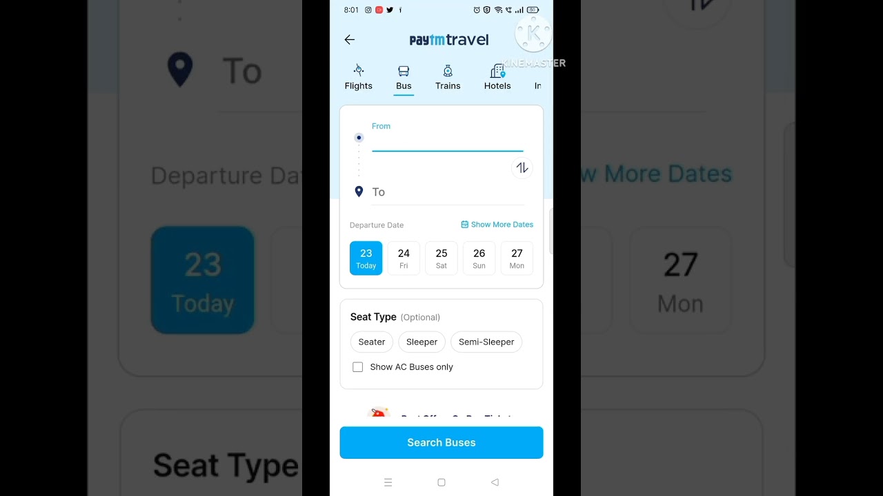paytm से Bus Tiket कैसे बुक करें 👉