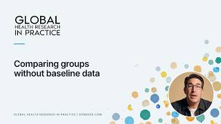 Comparing groups without baseline data