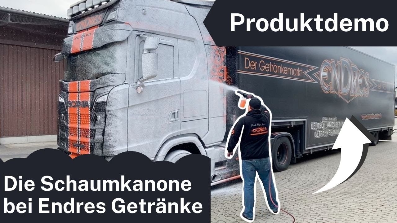  New  Zu Gast bei Endres Getränke // LKW waschen // Truck waschen // HighPowerCleaner