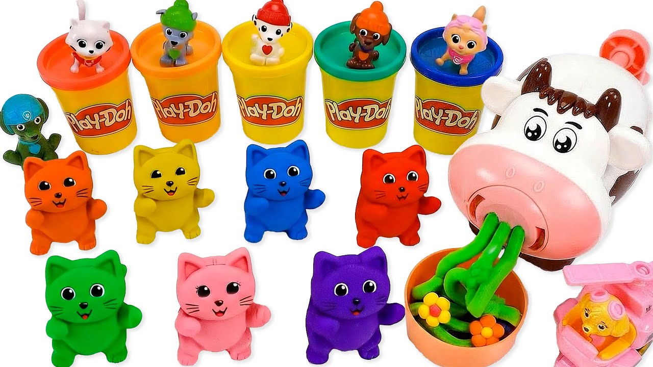 DIY How To Make Rainbow Sanrio Kuromi Kinetic Sand With Playdoh Machine ASMR | Satisfying Videos