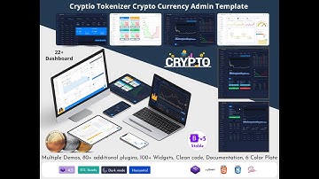 Bitcoin CryptoCurrency Template with Tokenize Admin Dashboard