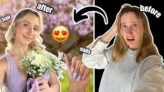 EXTREME GLOW UP TRANSFORMATION | blonde hair appointment, nails, personal trainer, and more!