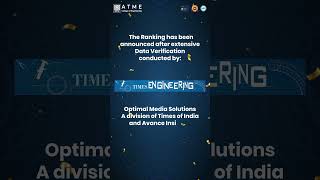 ATME College of Engineering Ranked Among India's Top 175 Engineering Institutes | Times Ranking 2026