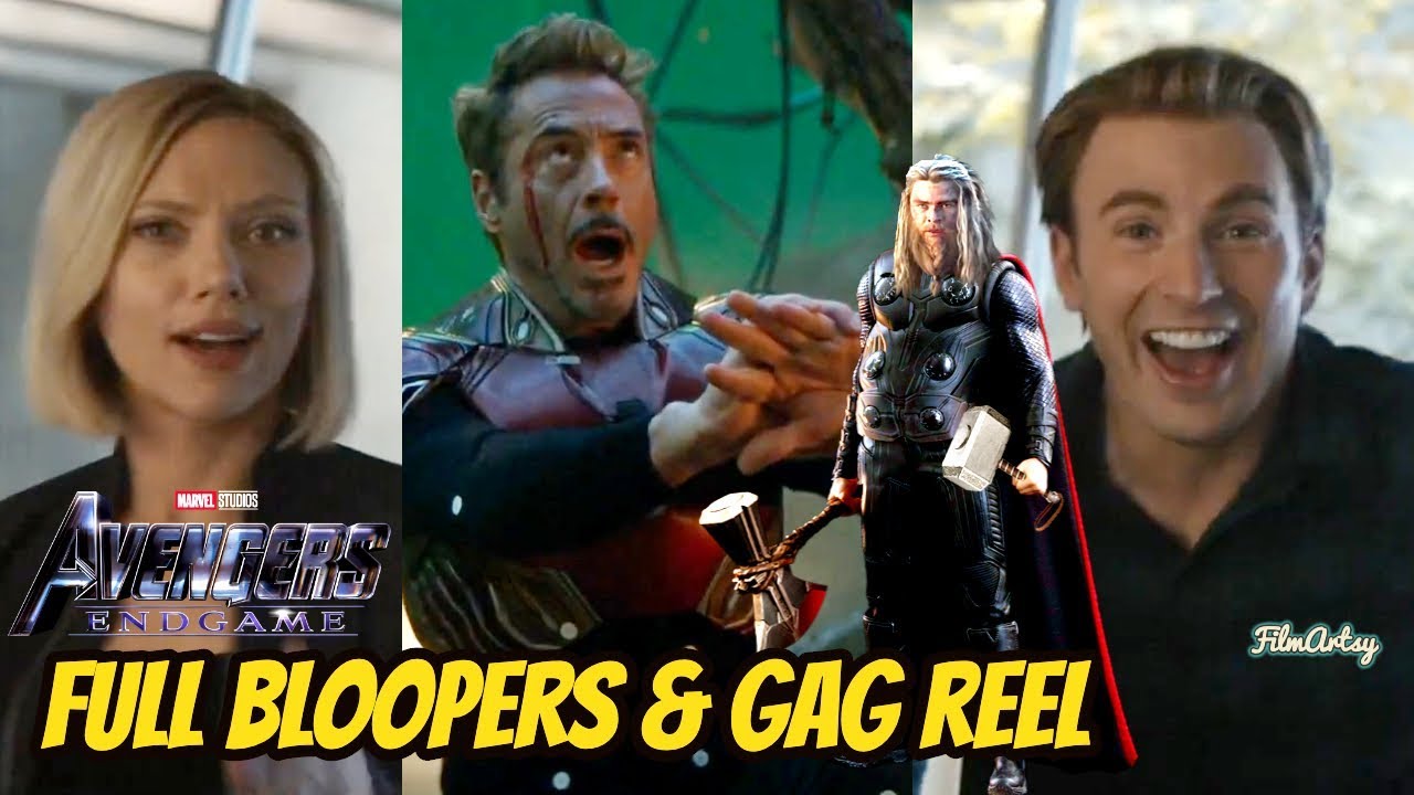 Watch the Avengers: Endgame cast hilariously assemble in a new blooper reel  clip