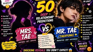 Mrs Tae Vs Mr Tae ( BTS V) Q & A Deep Predictions 🍀