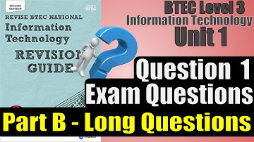 BTEC Level 3 IT - Unit 1 - P43 - PART B LONG QUESTION #1 - Transmitting Data