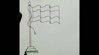 3d drawing Indian flag !! how to draw 3d Indian flag !!3d drawing !! @justinart111