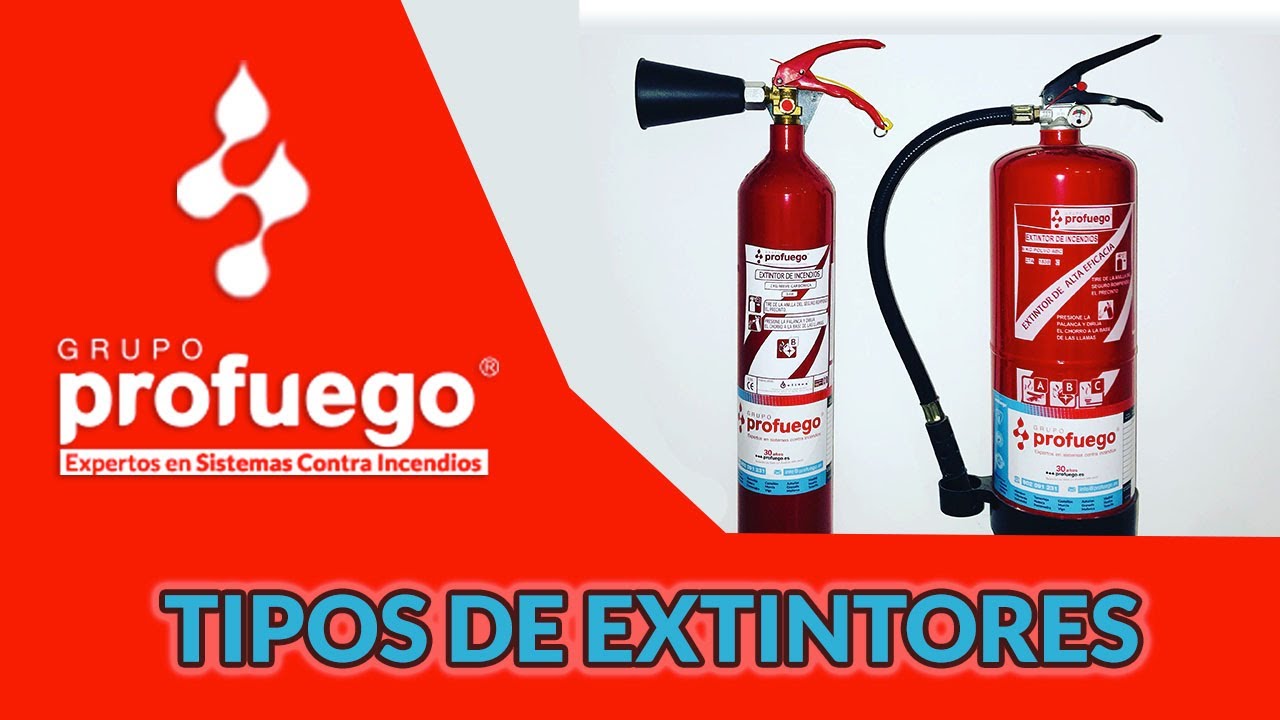 almacenamiento Precipicio esférico Clasificación y Tipos de Extintores | Profuego.es