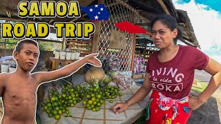 Road Trip In SAMOA 🇼🇸 Scenic Views | Eating Local Fruits