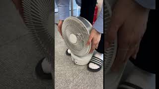카모메 AC-23W 써큘레이터 선풍기 전면부 오픈하기