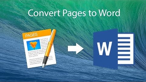 Convert Pages to Microsoft Word Document