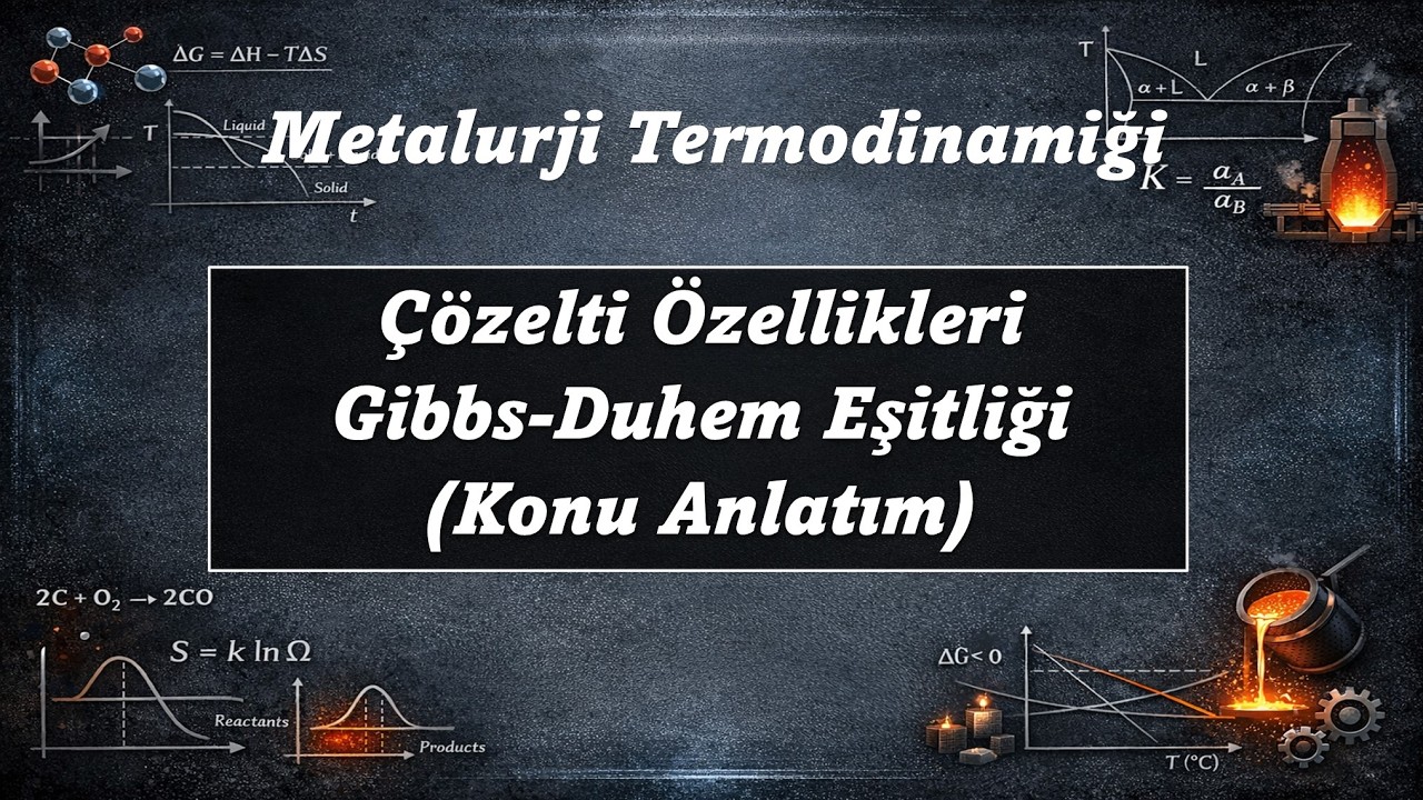 Çözelti Termodinamiğine Giriş | Gibbs Duhem Eşitliği | Konu Anlatım