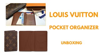 Unboxing Louis Vuitton SS22 Pocket Organizer Bleu Rose 