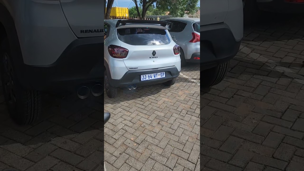 Kwid with duel pipe and sounding mean 