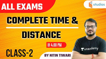 4:00 PM - All Exams | Maths By Nitin Sir | Complete Time and Distance | Class-2