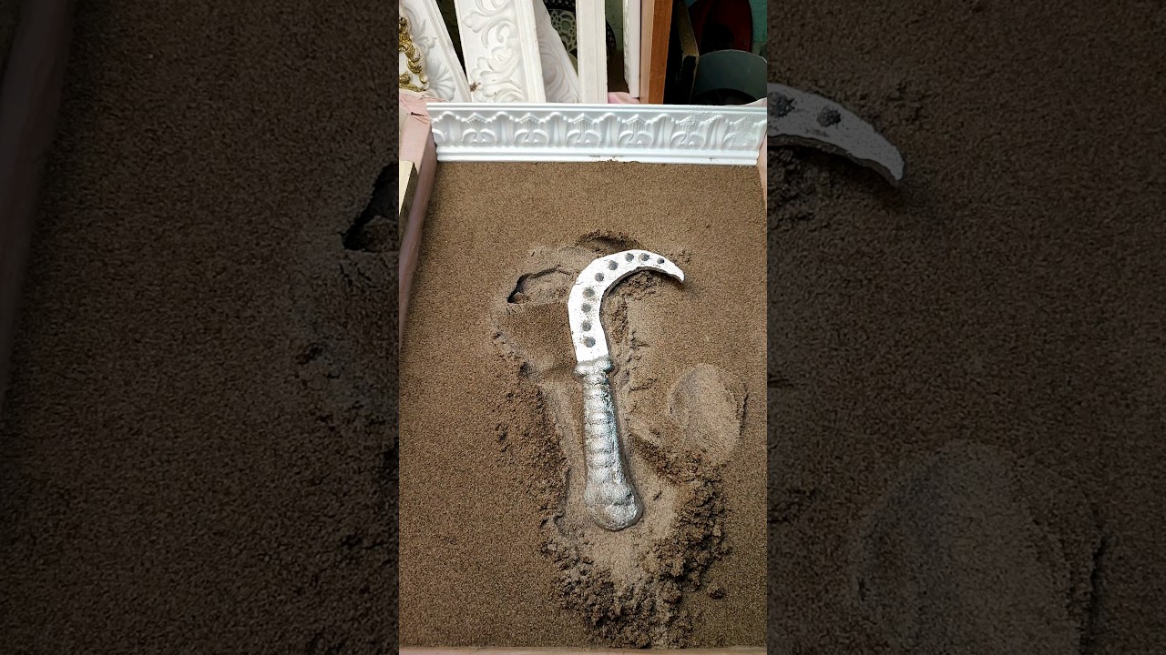 sand casting knife hook vintage