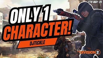 DO YOU ONLY HAVE ONE CHARACTER?! MAKE ANOTHER! #TheDivision2