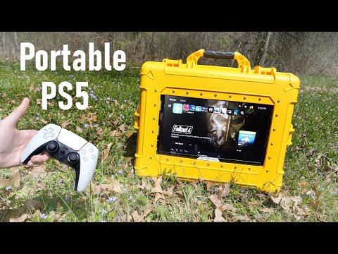 Building A Portable PS5 For Gaming On The Go - Full Build + Fallout 4 Forest Gaming Test