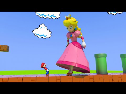 Princess Peach eats a Giant Mushroom and then this happened