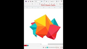 How to create a polygonal tree in #coreldraw | #coreldrawtutorial  #shorts