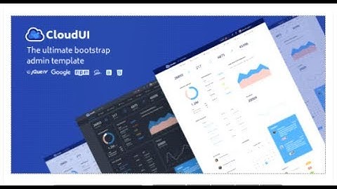 CloudUI Bootstrap 4 Admin Template | Themeforest Templates