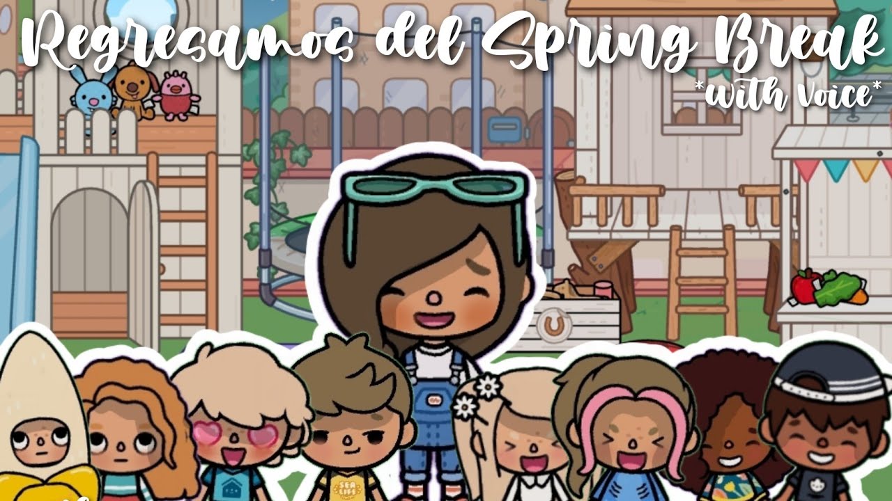 Regreso a clases del Spring Break💐☀️⛅☁️🥞😊||*with voice*🔊||Roleplay toca ...