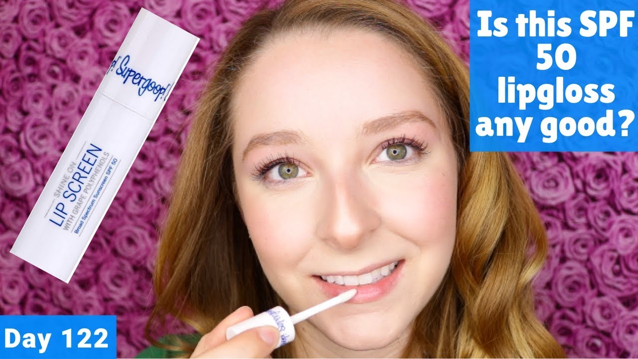 Supergoop Shine On Lip Screen Review Day 122 of Trying a New Makeup Product Every Day YouTube