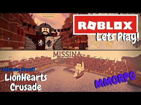 Roblox Gameplay | Lionhearts Crusade | MMORPG Game Review
