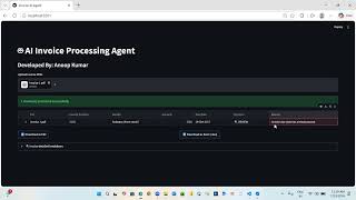 🤖 AI Invoice Processing Agent | No LangChain | No API Cost |Smart Invoice Processing Agent