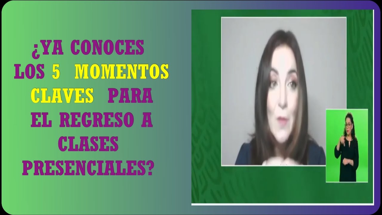LOS 5 MOMENTOS CLAVES PARA EL REGRESO ACLASES PRESENCIALES.. - YouTube