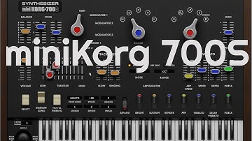 minKorg 700S Synthesizer  (No Talking)