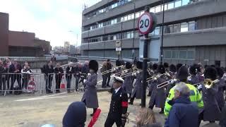 Band of the Welsh Guards Return Route Lord Mayor show 2018
