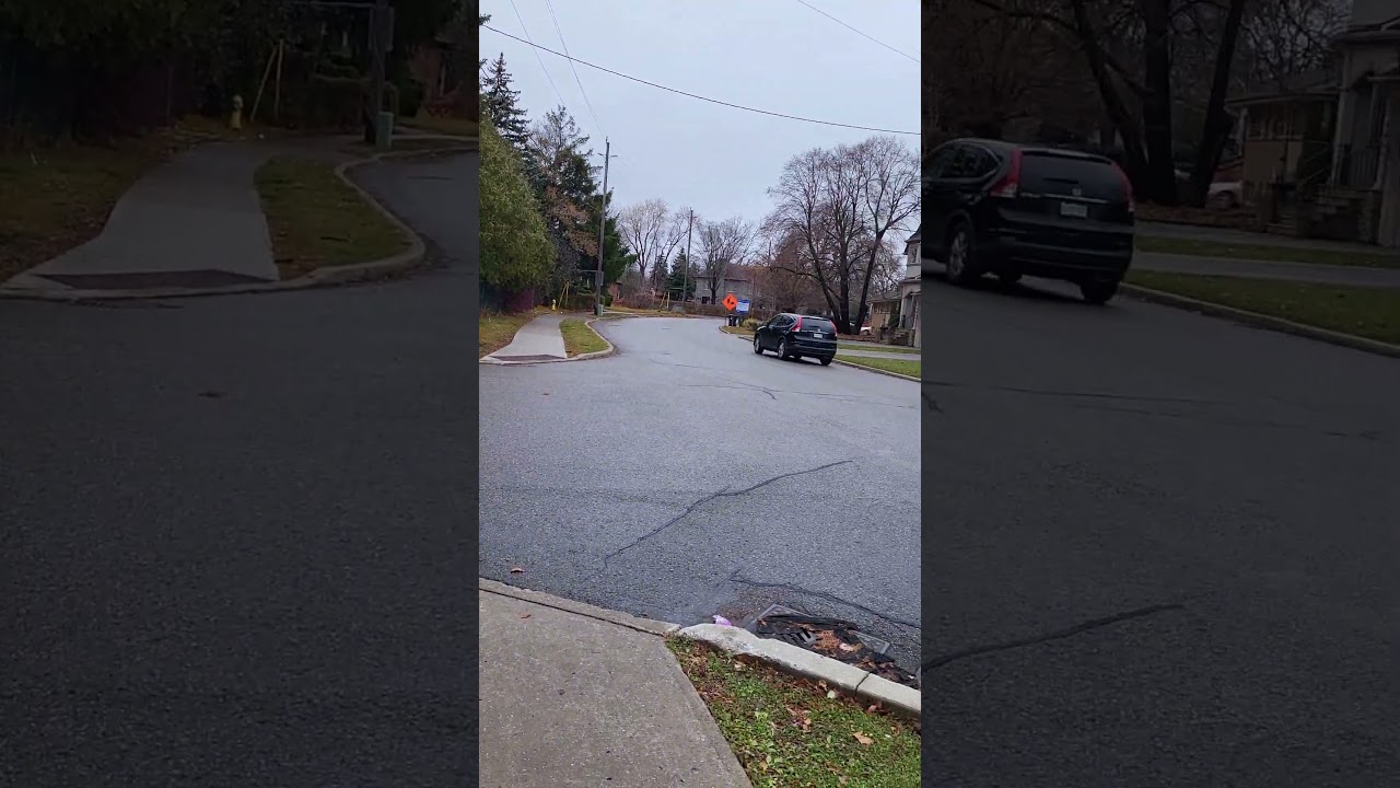 Car moves fast on quiet street today 