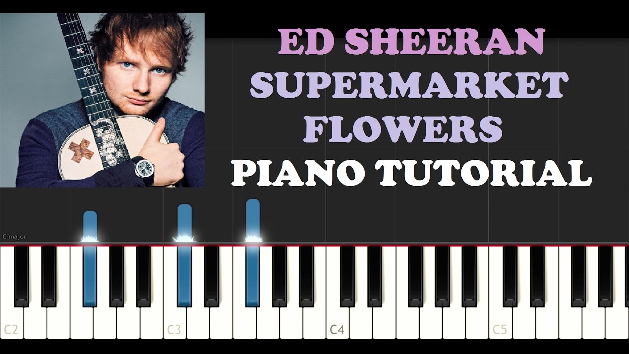 Ed Sheeran Supermarket Flowers (Piano Tutorial) YouTube