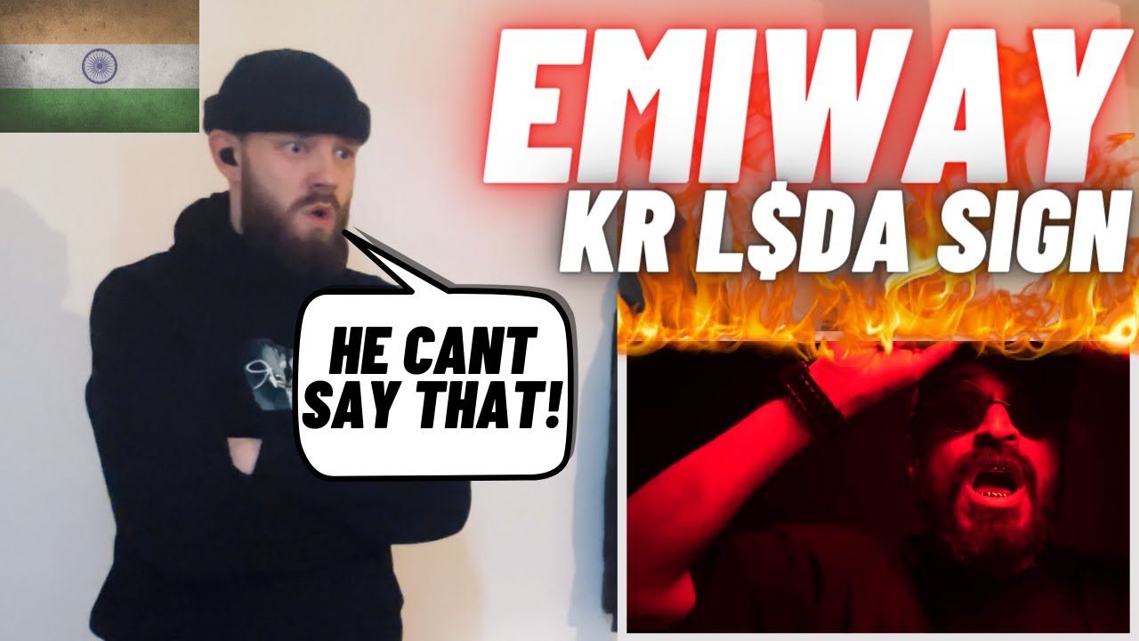 BRUTALITY! 😫🇮🇳 EMIWAY - KR L$DA SIGN [HYPE UK 🇬🇧 REACTION!]