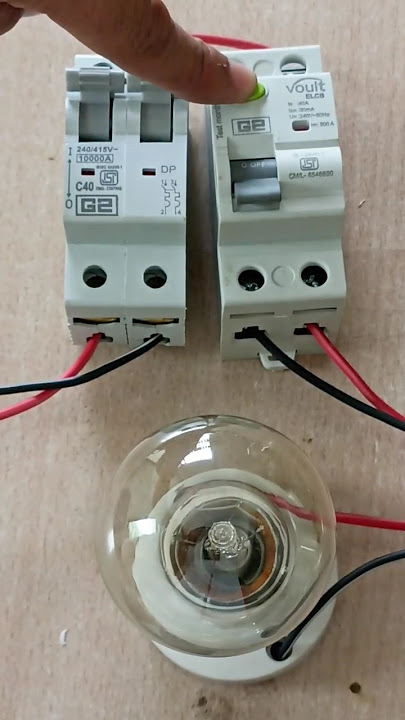 How To MCB And RCCB Connection | 2 Pole MCB, ELCB Connection | Circuit Creaker | Shorts | Viral