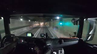 #143 MAN POV/ASMR DRIVE: Fear and Desire in Winter Drive Through Frejus Tunnel. Part 3