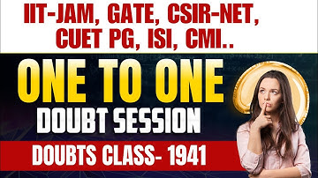Doubt class - 1941 | Ask me anything | IIT JAM, GATE, NET, CUET, ISI, CMI | Mathstats @ 8810409392