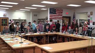 PV Acapella at the BOE Meeting 12/10/19