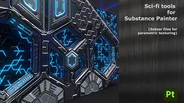 Tools for Substance Painter (Sci-fi blocks and background)