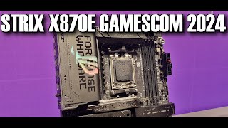 ROG Strix X870E-E Motherboard Preview Gamescom 2024